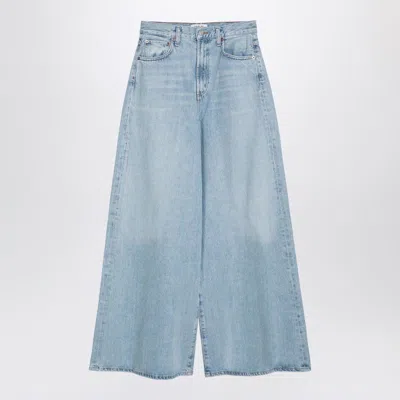 Agolde Denim Jeans Wide-leg Five Pockets In Blue