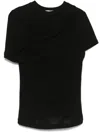 Agolde Lissa T-shirt In Black
