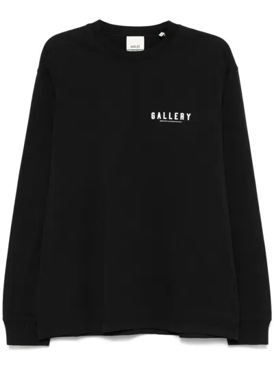 Agolde Logo-print T-shirt In Black