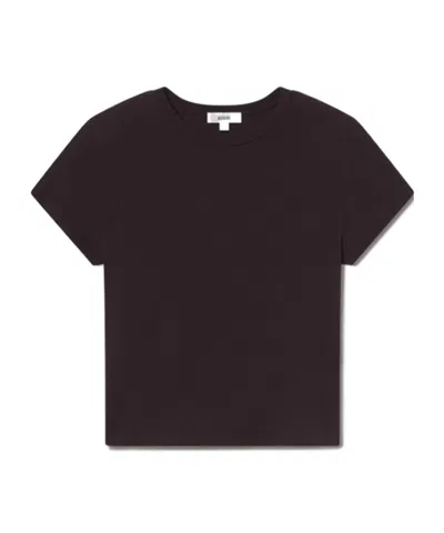 Agolde Adine Crew-neck T-shirt In Brown