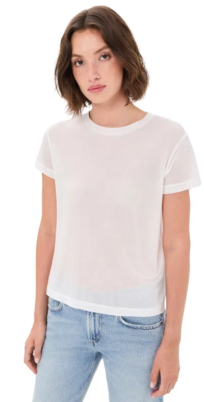 Agolde Long Line Adine Tee Gesso