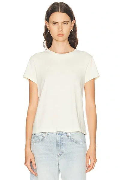 Agolde Long Line Adine Tee Shirt In Brown