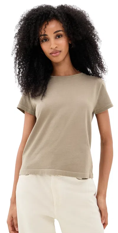Agolde Long Line Adine Tee Trail In Brown
