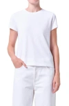 Agolde Long Line Adine Tee In White