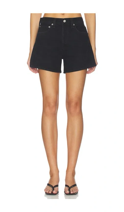 Agolde Long Parker Shorts In Animal Print