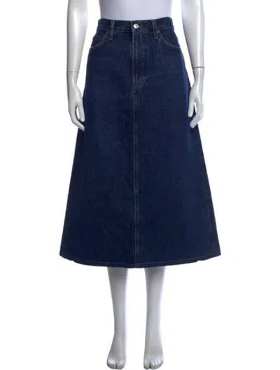 Pre-owned Agolde Long Skirt In Blue