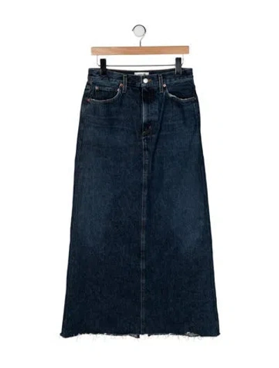 Pre-owned Agolde Long Skirt In Blue