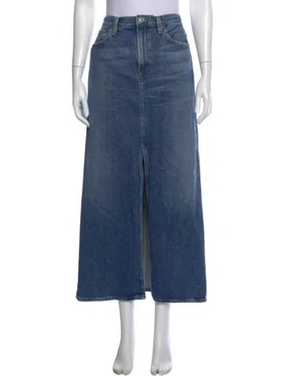 Pre-owned Agolde Long Skirt In Blue