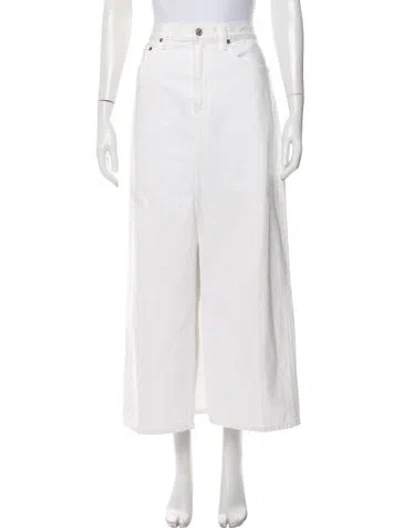 Pre-owned Agolde Long Skirt In Neutral