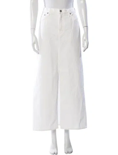 Pre-owned Agolde Long Skirt W/ Tags In Neutral
