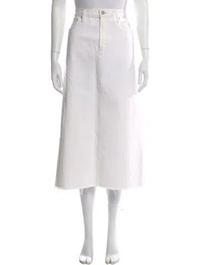 Pre-owned Agolde Long Skirt In White