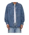Agolde Blue Atticus Denim Jacket In Blue