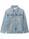 Agolde Long-sleeve Denim Jacket In Blue