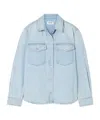 Agolde Long Sleeve Denim Shirt In Blue