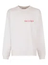 Agolde Long Sleeve Mock Neck With Lamb Print In White