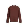 Agolde Asha Long Sleeve Cotton T-shirt In Brown