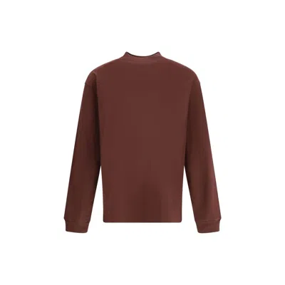 Agolde Long Sleeve T-shirt In Brown