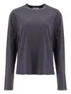 Agolde Long-sleeve Tee In Gray