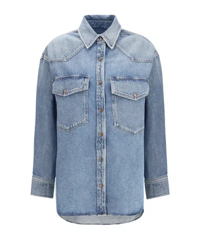 AGOLDE LONG-SLEEVED DENIM SHIRT