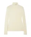 Agolde Long-sleeved Turtleneck T-shirt In Neutral