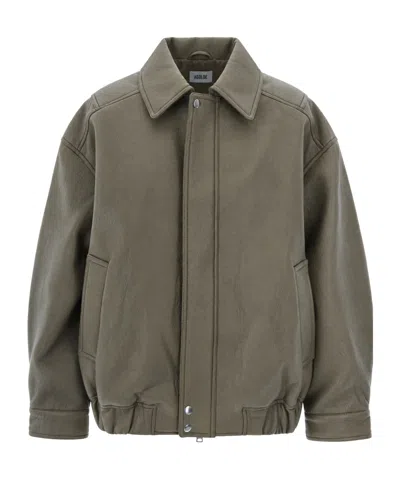 Agolde Long-sleeve Jacket In Green