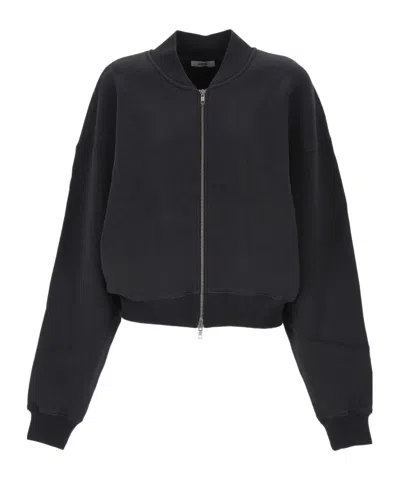 Agolde Long-sleeve Sweatshirt In Black