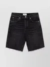 Agolde Riley High Rise Slim Leg Shorts In Vortex