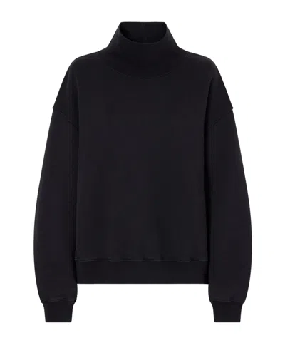 Agolde Jenning Cotton-fleece Sweatshirt In Blue