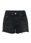 Agolde Loro Short In Vintage Black In Black