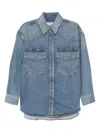Agolde Lotta Denim Jacket In Blue