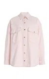 Agolde Lotta Western Shirt In Pink
