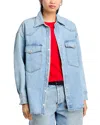 Agolde Lotta Western Shirt In Drift