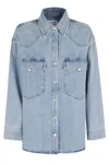 Agolde Lotta Western Shirt In Drt Drift