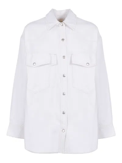 Agolde Lotta Western Shirt In White
