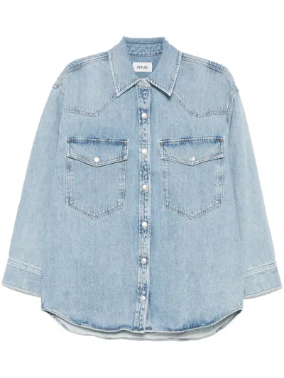 Agolde Lottashirt In Blue