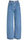Agolde Low Curve Barrel-leg Jeans In Blue