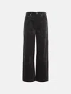 Agolde 'low Curve' Black Cotton Jeans In Black