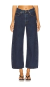 Agolde Low Curve Crop Jeans In Blue