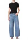 Agolde Low Curve Crop Jeans In Fairway In Blue