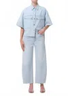 Agolde Low Curve Fray Jean In Flourish In Blue
