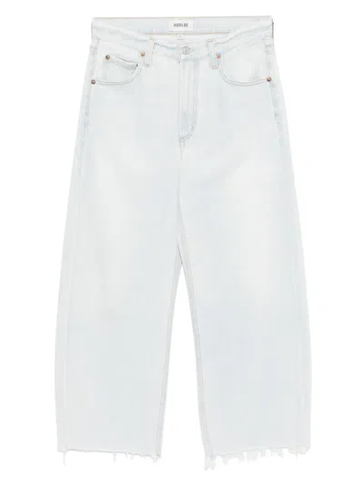 AGOLDE LOW CURVE FRAY JEANS