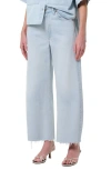 Agolde Low Curve Fray Mid Rise Jeans In Flourish