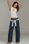 Agolde Low-curve High-rise Taper Jeans In Blue