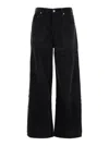Agolde Low Curve Barrel-leg Jeans In Black