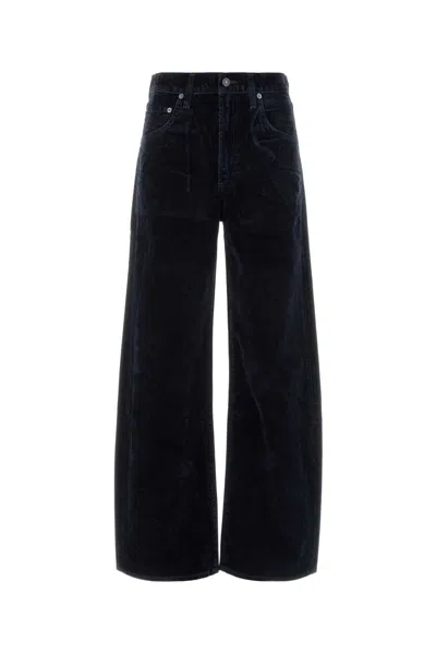 Agolde Low Curve Jean In Blue Crush In Black