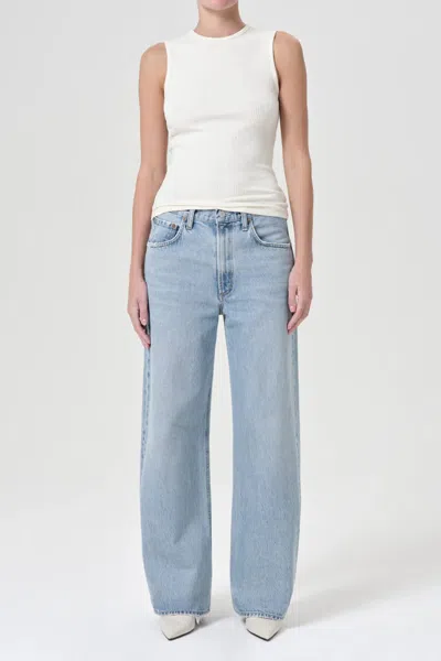 Agolde Low Curve Mid Rise Jeans In Force