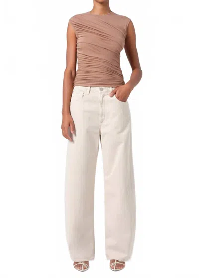 Agolde Low Curve Jean In Scone In Neutral