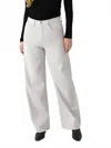 Agolde Ren High-rise Wide-leg Jeans In White