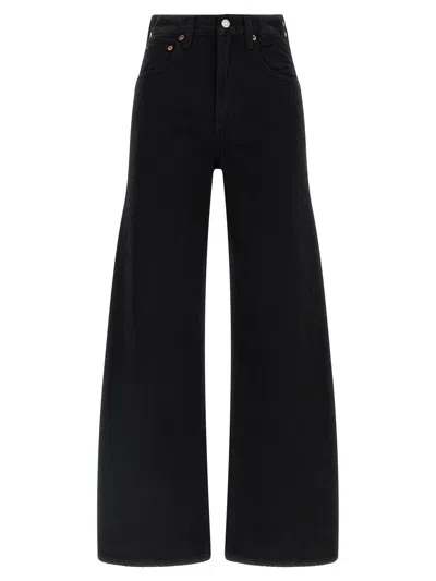 Agolde 'low Curve' Jeans In Black