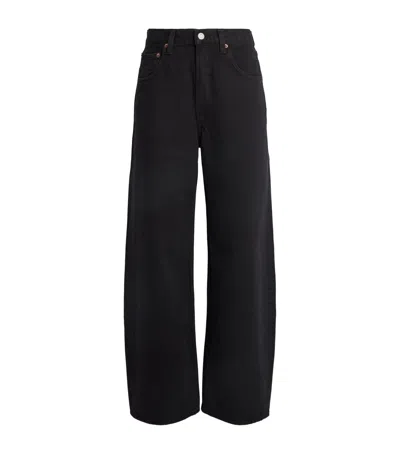 Agolde Low Curve Jeans In Black